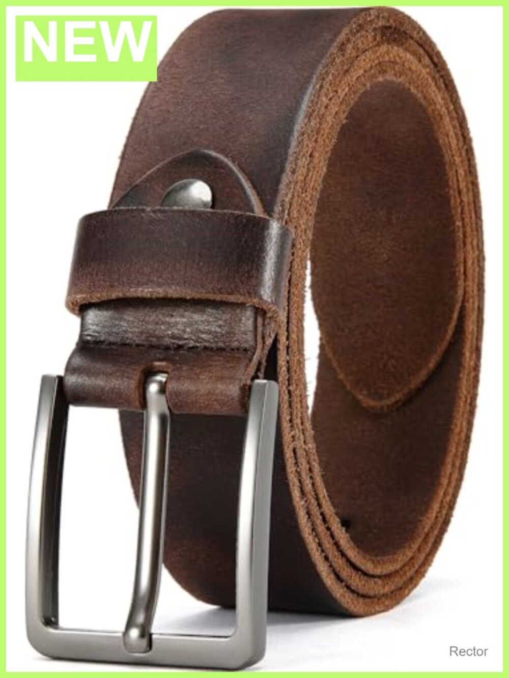 Men's Handmade Full Grain Leather Belt 1.5" Wide Casual